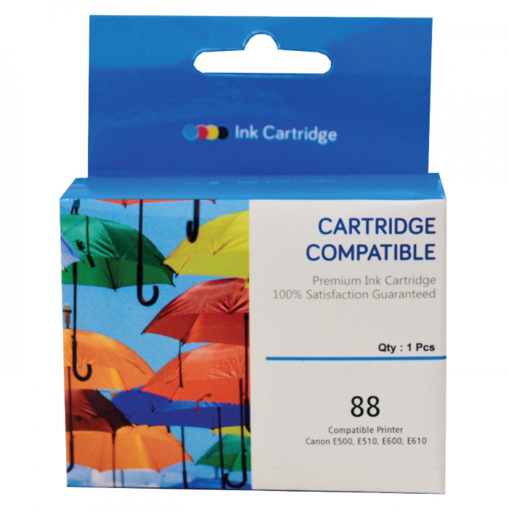 Cartridge Xantri Can PG-88 PG88 88 Black, Printer Can E500 E510 E600 E610