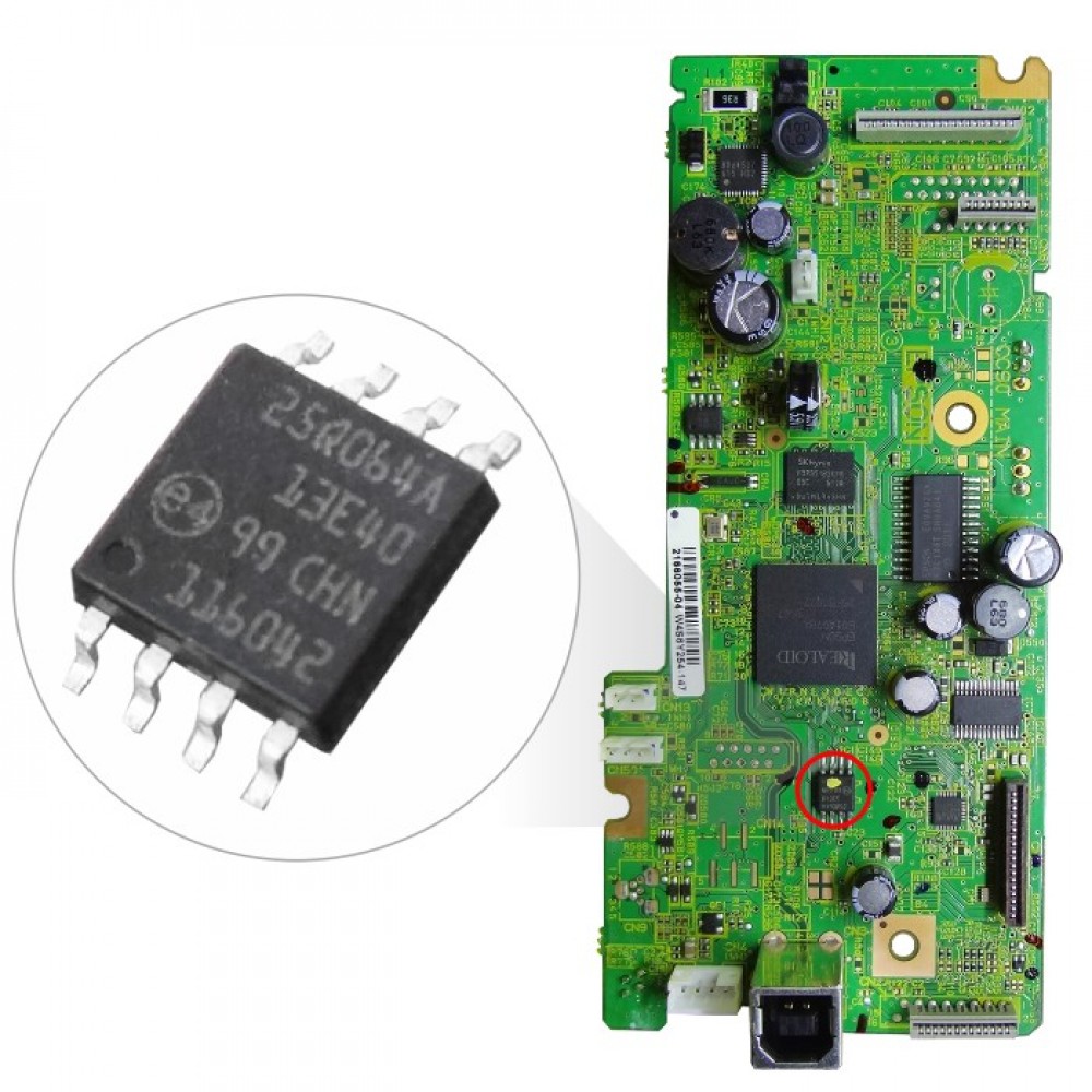 IC Eprom Printer L365, IC Eeprom Reset Counter Board L365, Resetter Mainboard L365