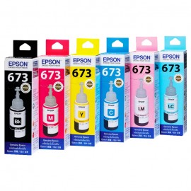 Tinta Refill Epson Original 673 t6733 Magenta 70ml, Tinta Refill Printer Epson L800 L805 L810 L850 L1800