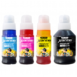 Tinta Xantri Pigment GI70 GI70 Black 170ml, Printer Can PIXMA G5070 G6070 GM2070 GM4070 G7070