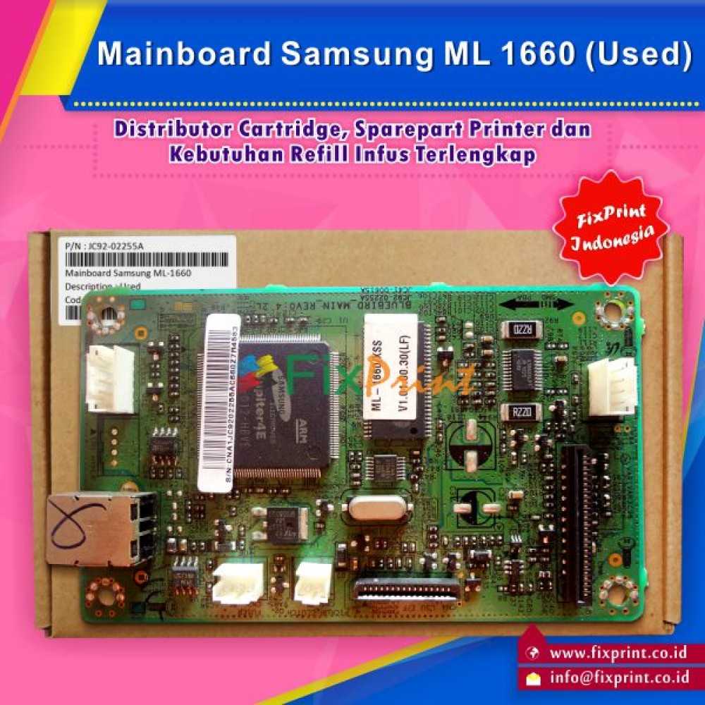 Board Samsung ML1660 Used, Mainboard Samsung ML1660 Used, Motherboard ML 1660