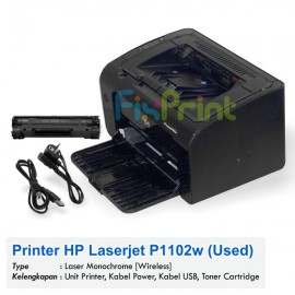 Printer Used HP Laserjet P1102w (Wireless)